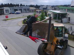 Bild:unsere Monteure arbeiten mit allen Tricks
